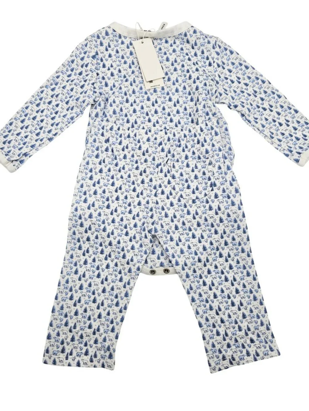 Janie and Jack NWT Baby Boy Polar Bear Pine Tree 2-Piece Outfit Set 6-12 Months